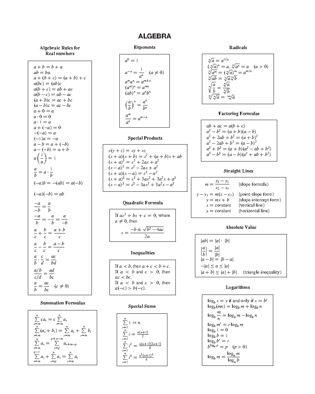 formulas for Math A and B - Haeussler-50501 CVR_HAEU1107_14_SE_IFC ...