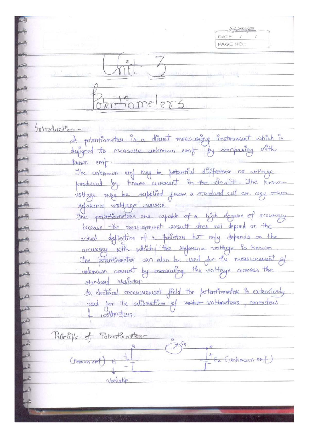 Emi Unit 3: Analog Electronics Notes for P T 1 - Studocu