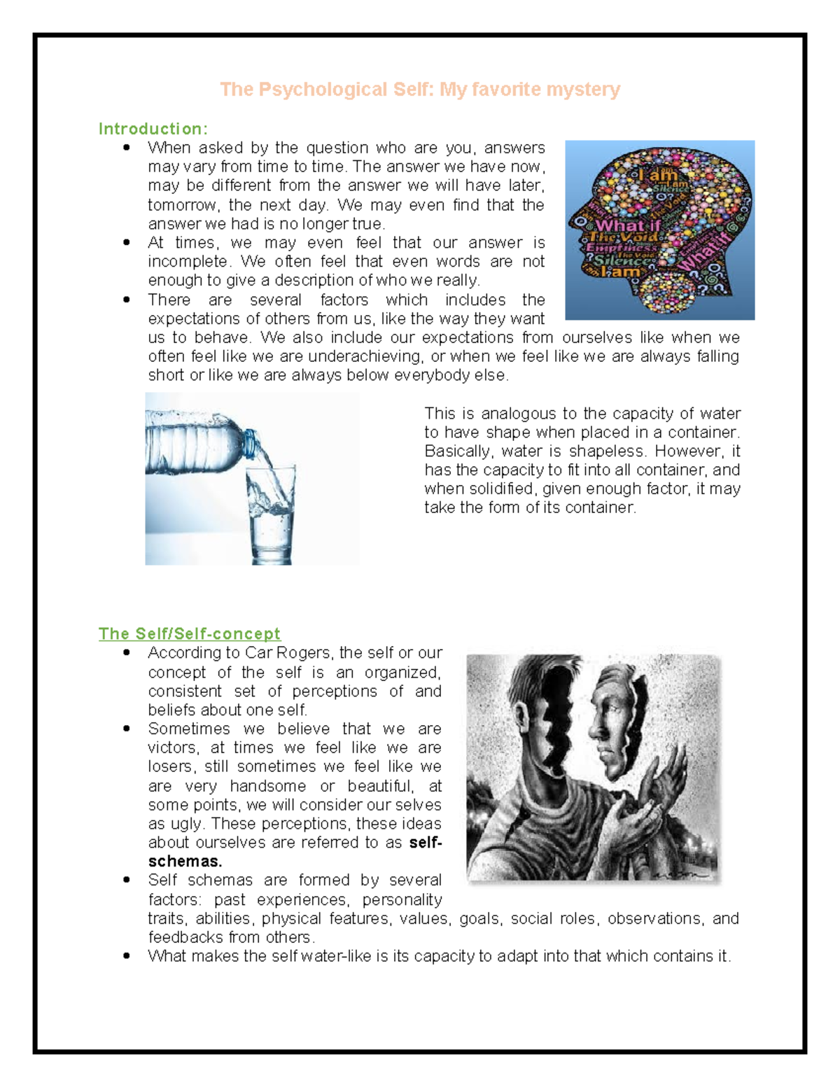 Psychological Self: Understanding Identity and Self-Esteem Concepts ...