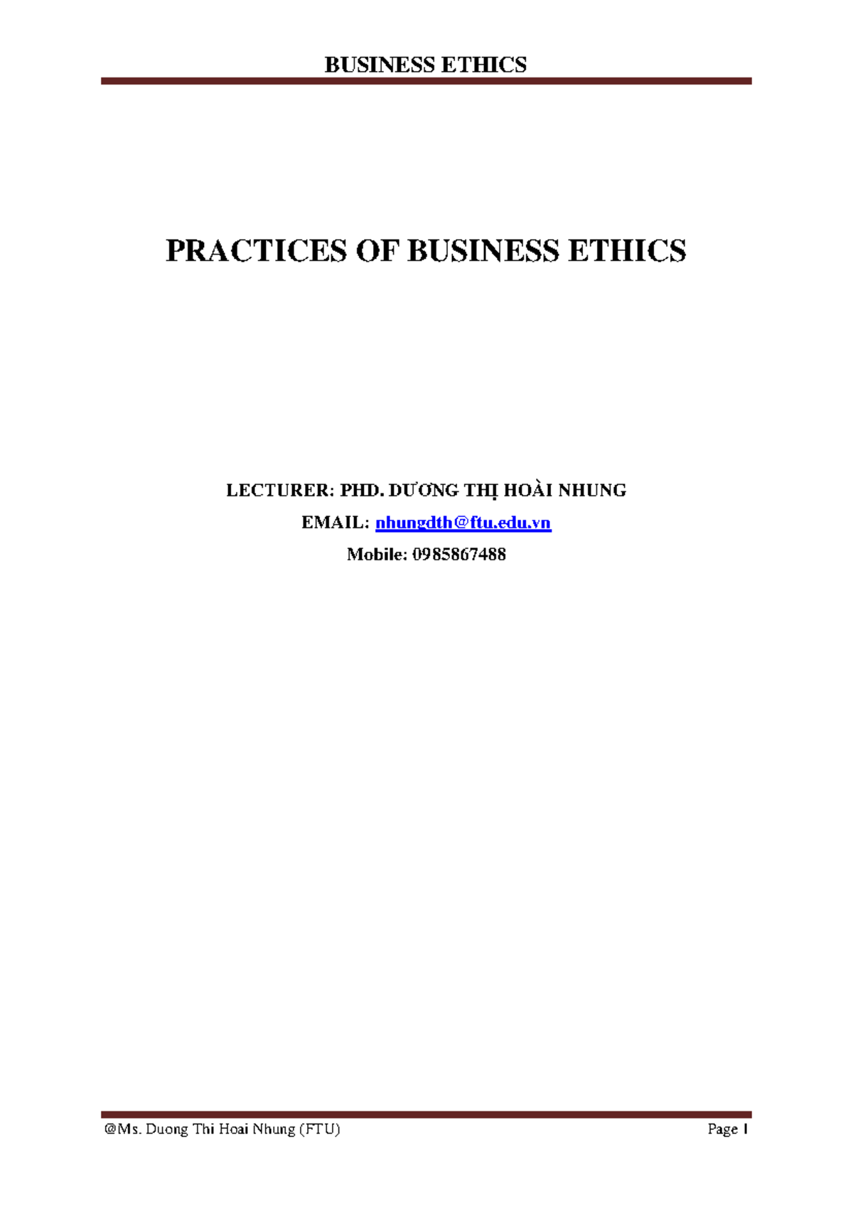 CH0-Full CASE Study: Business Ethics and Ethical Leadership Practices ...