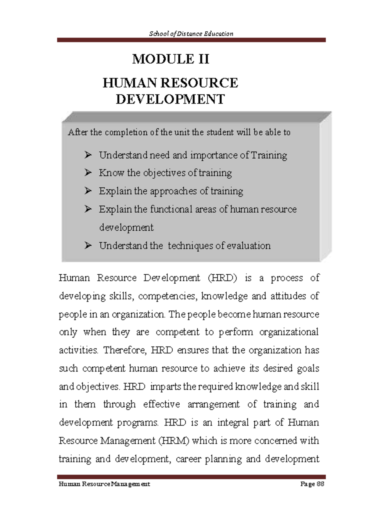 Human Resource Development (HRD) Overview and Training Insights - Studocu
