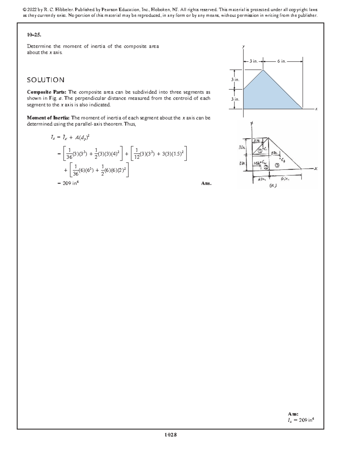 SWK 15th Ed Solution Manual: Moment of Inertia Calculation - Studocu