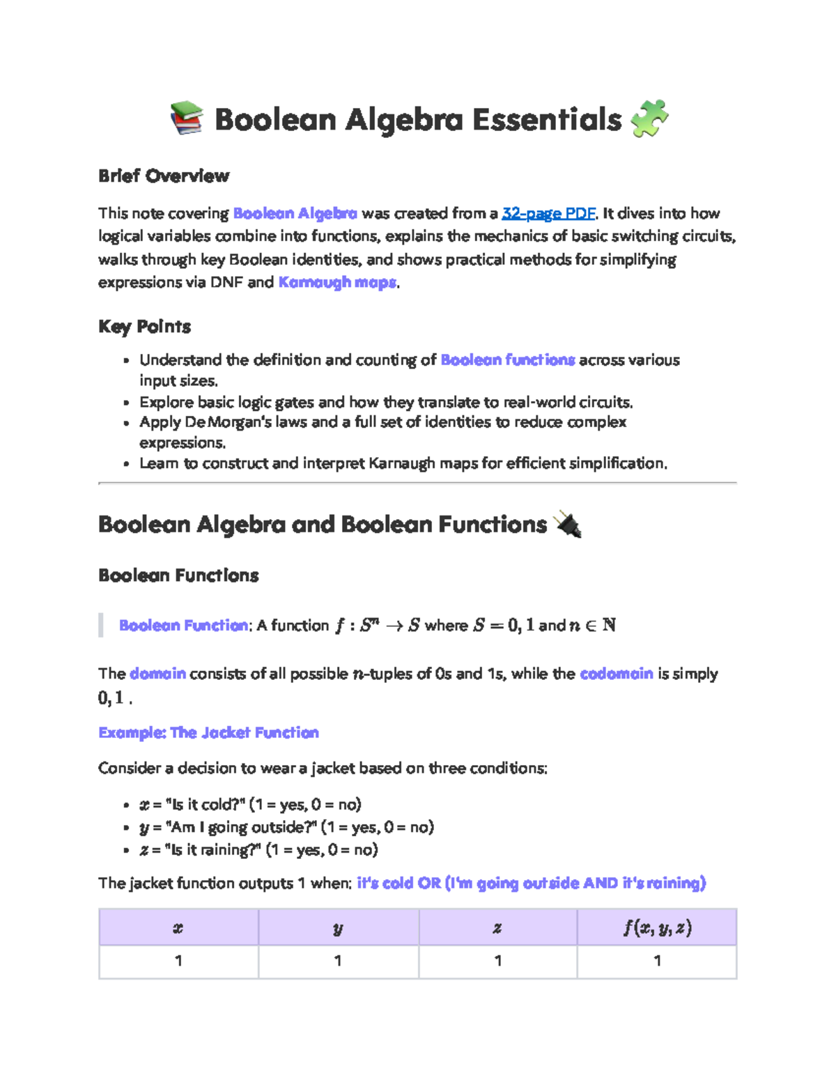DM 7: Boolean Algebra Essentials Overview and Key Concepts - Studocu