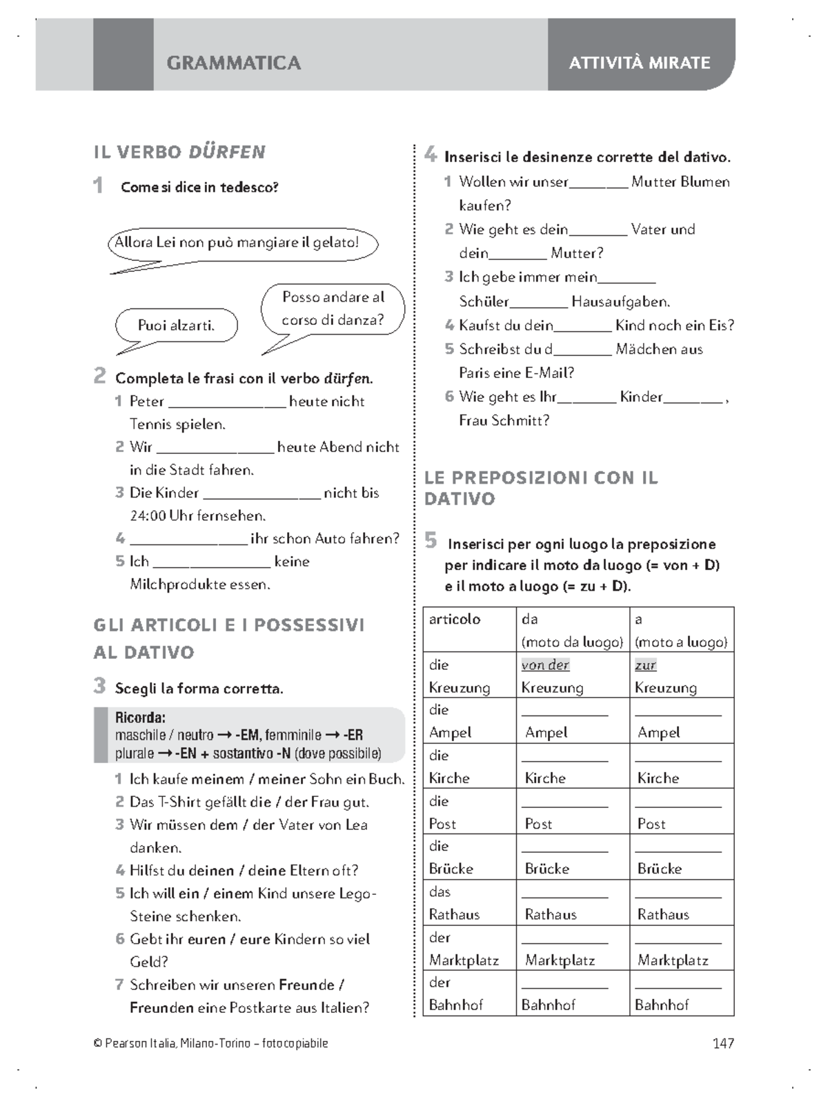 Pearson - SSPG g il verbo durfen - © Pearson Italia, Milano-Torino ...