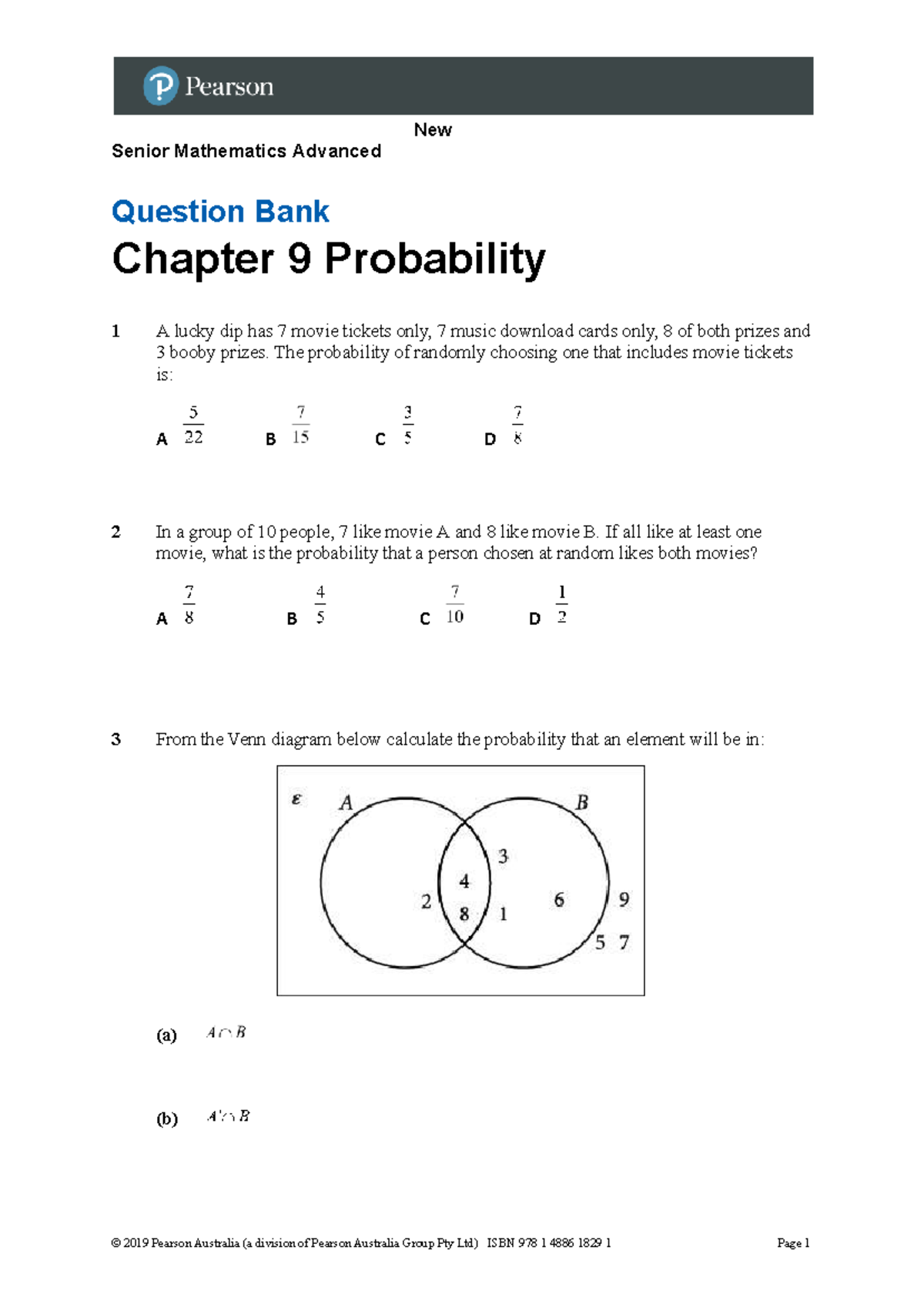 NSM3E ADV QB ch09 - practise q - Senior Mathematics Advanced Question ...