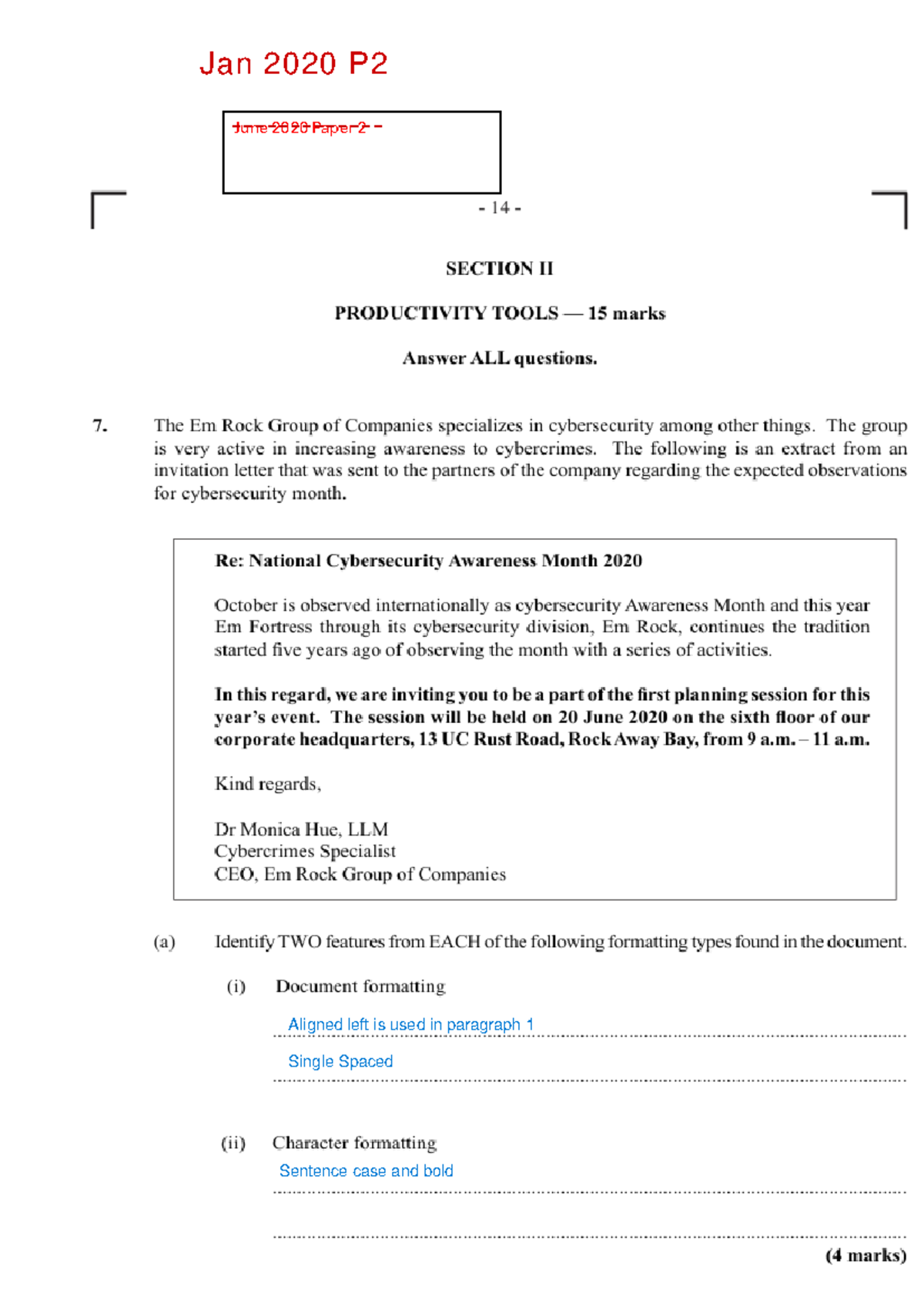 Kalllo ting - answers - CAPE Pure Mathematics Unit 1 - cfd June 2020 ...