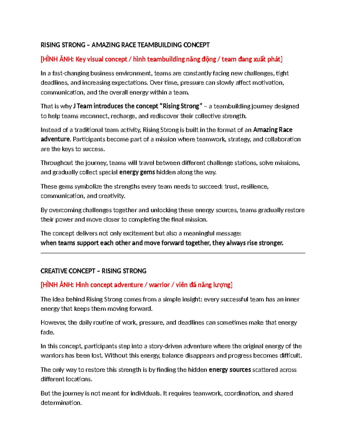 Rising Strong: Amazing Race Team Building Concept - Lesson Notes - Studocu