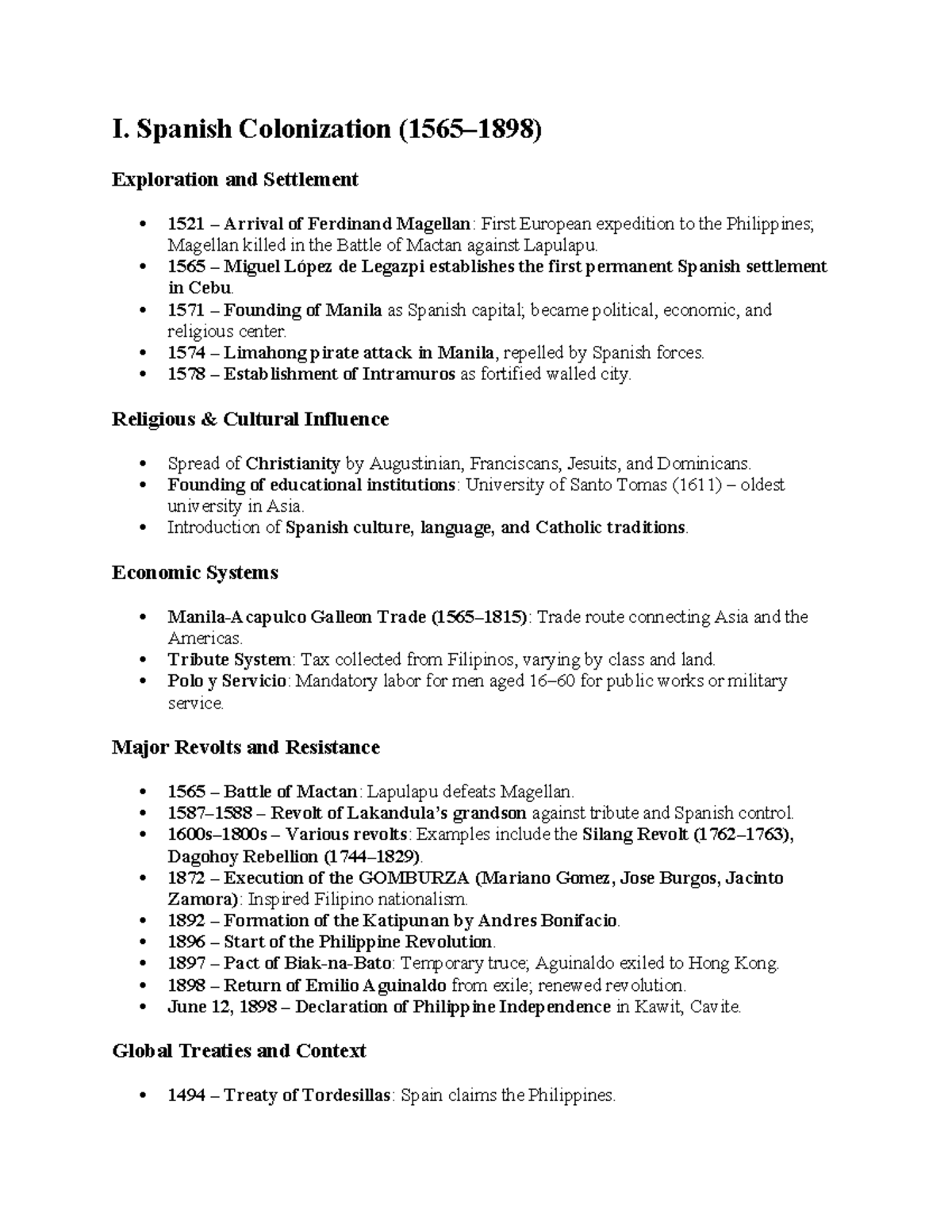 Spanish Colonization & American Rule in the Philippines (HIST 101 ...