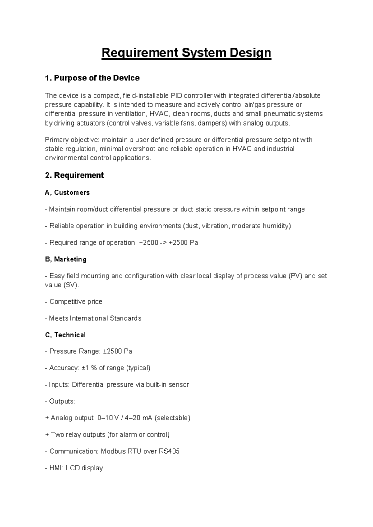 Report on Requirement System Design (RSD) & Software Design Document ...