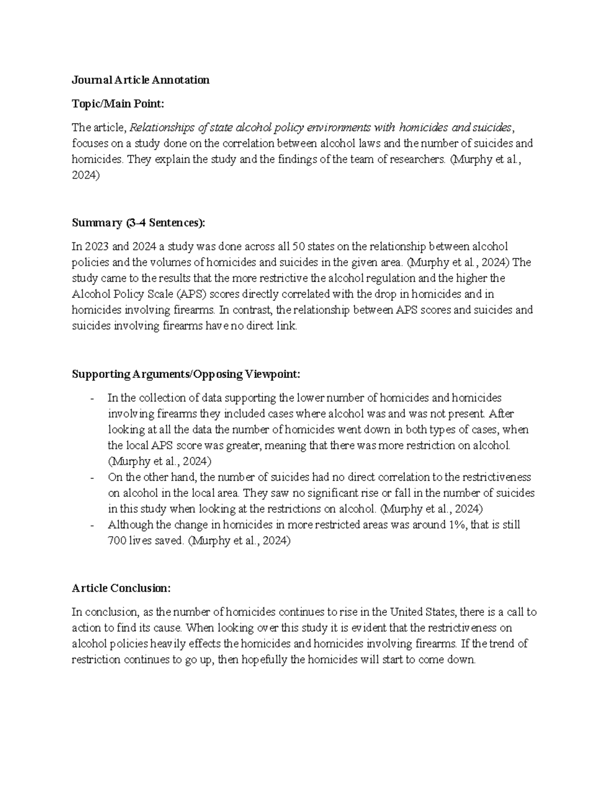 Journal Article Annotation - Journal Article Annotation Topic/Main ...