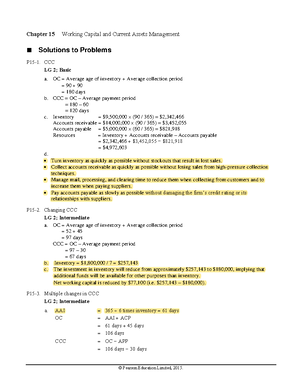 Chapter+13 - Solutions - © Pearson Education Limited, 2015. Chapter 13 ...