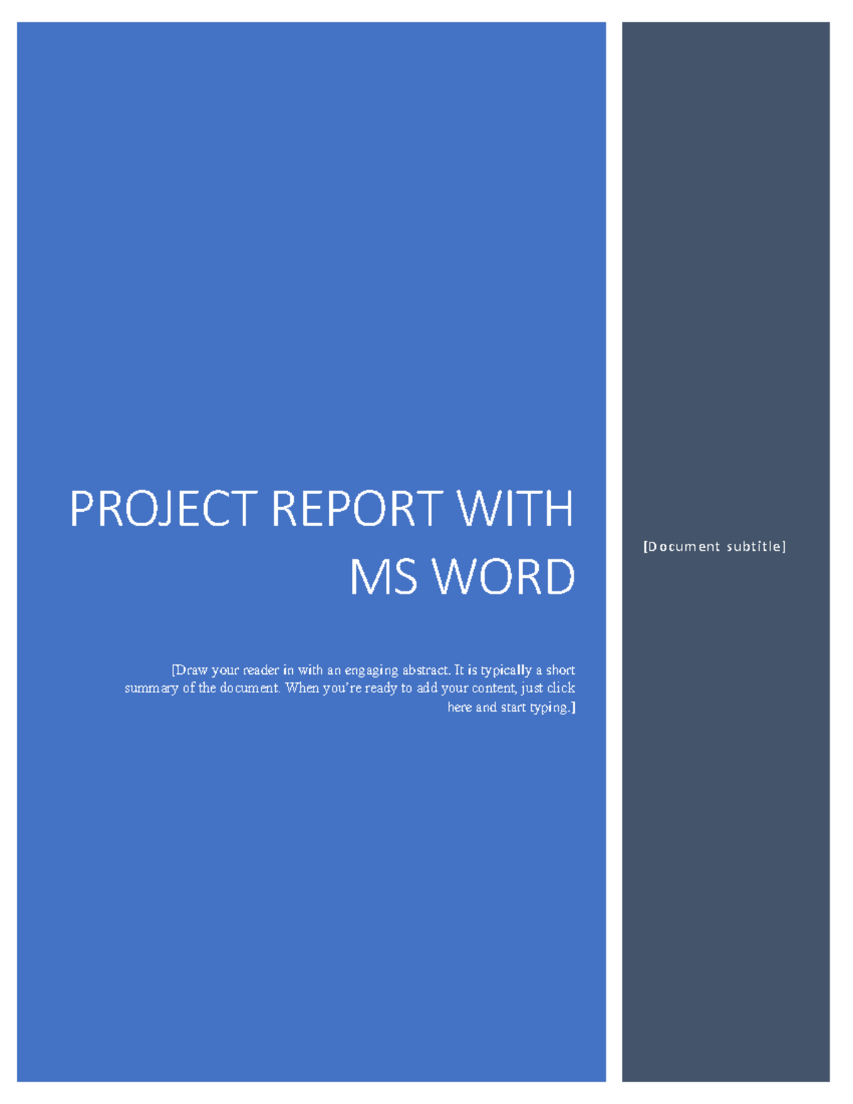 24w Project report with MS Word - PROJECT REPORT WITH MS WORD [Draw ...