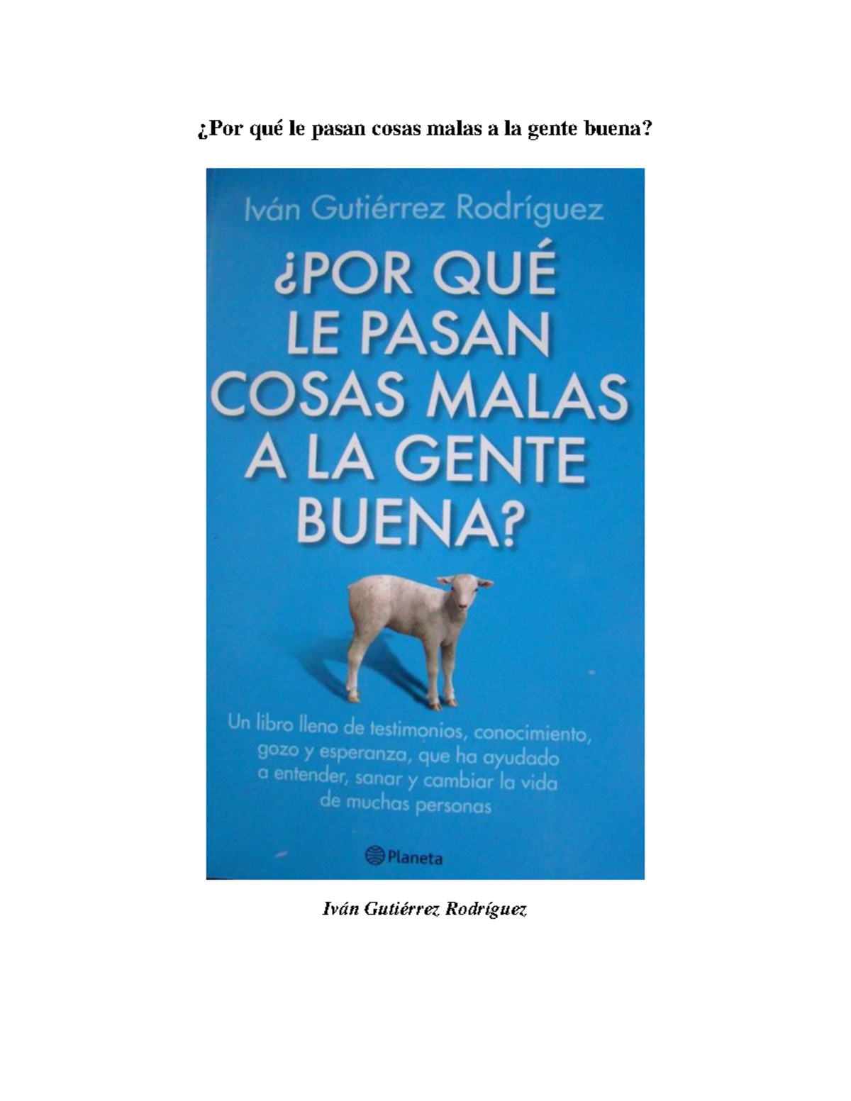 Porque le pasan cosas malas a la gente buena: Reflexiones 2023 - Studocu, image size:1200x1553