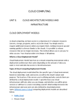 Cloud Computing - CCS335 - Studocu