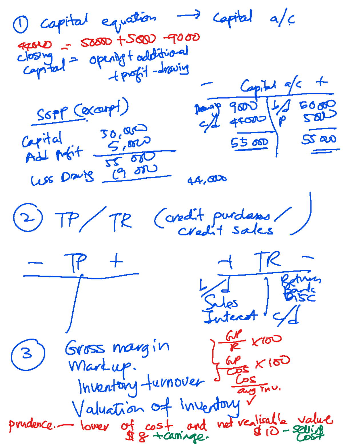 Accounting 4400: Capital Equation and Inventory Valuation Notes - Studocu
