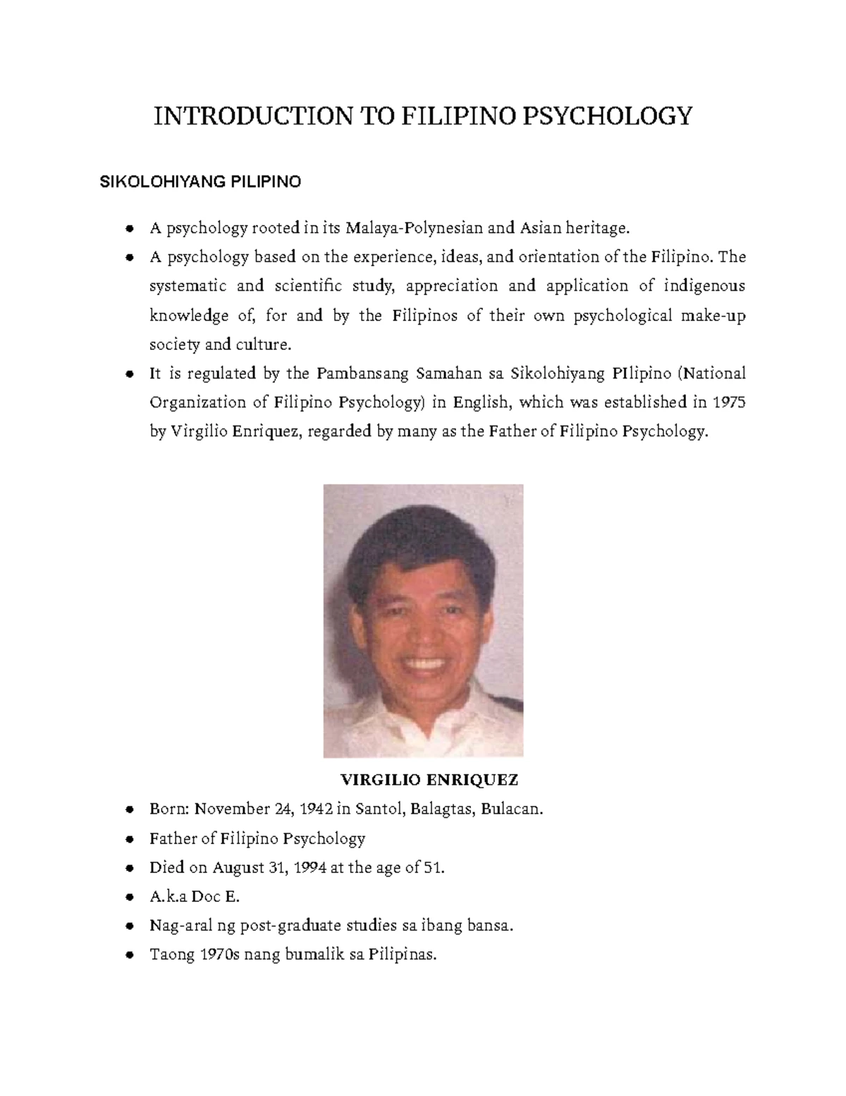 FIL 101: Understanding the Filipino Value System and Its Stages - Studocu