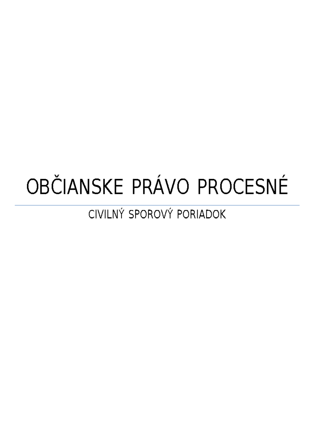 Občan 3-1: Základy civilného procesného práva a súdnych konaní - Document Preview