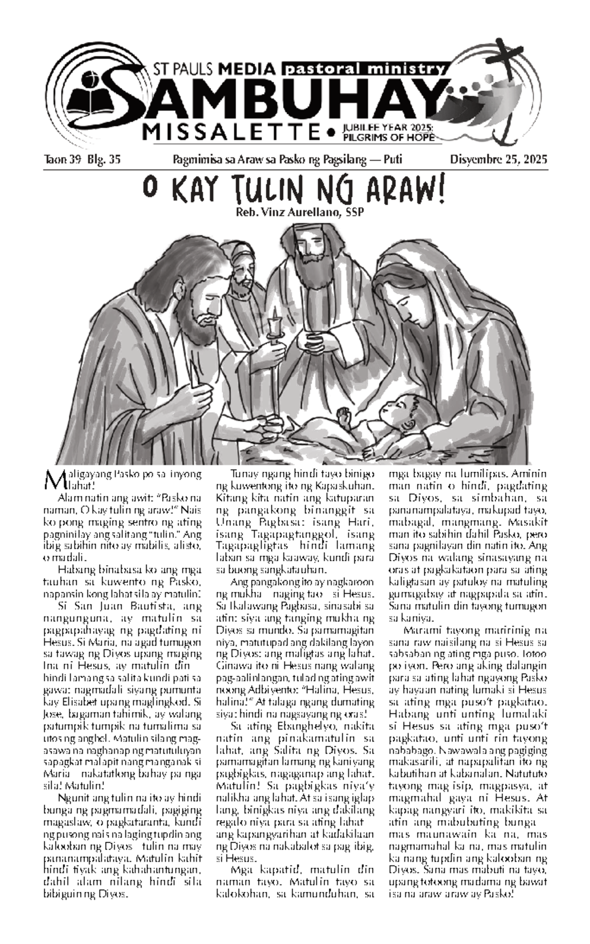 T20251225 Pagmimisa sa Araw ng Pasko ng Pagsilang: Pagninilay at ...