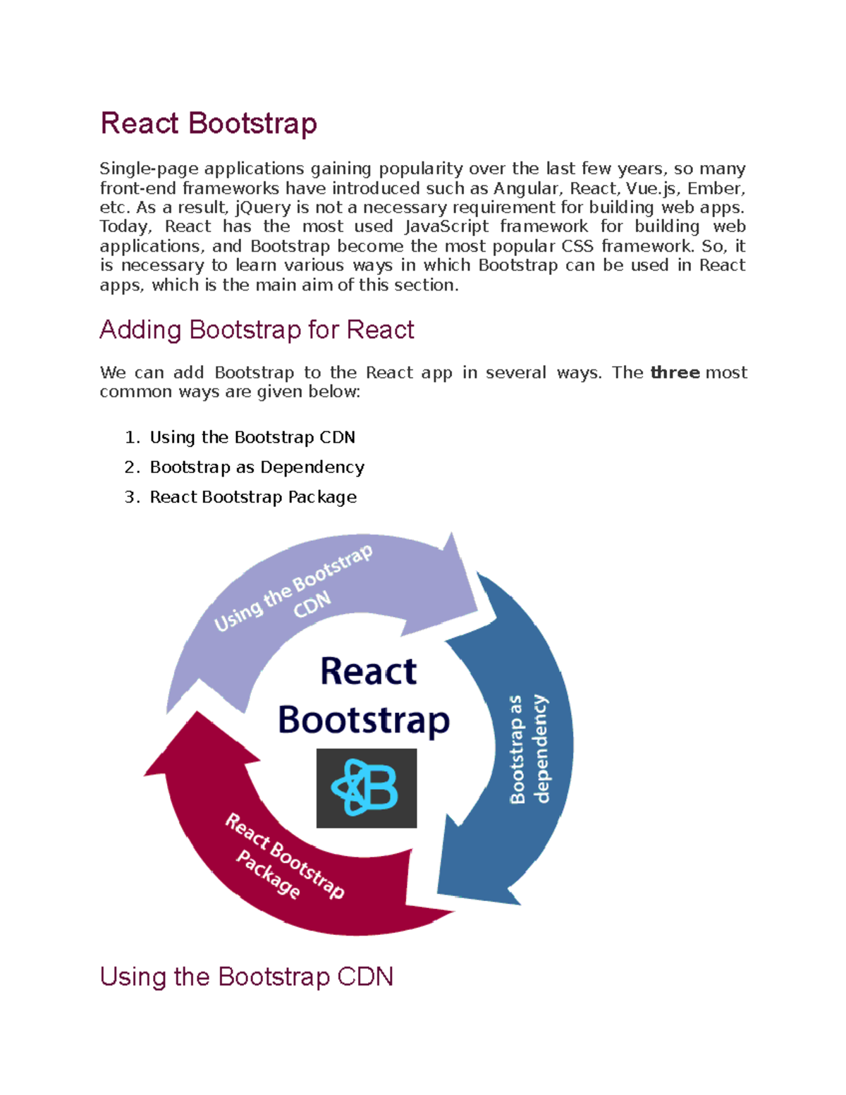 React Bootstrap Integration Guide for AngularJS Apps - Studocu