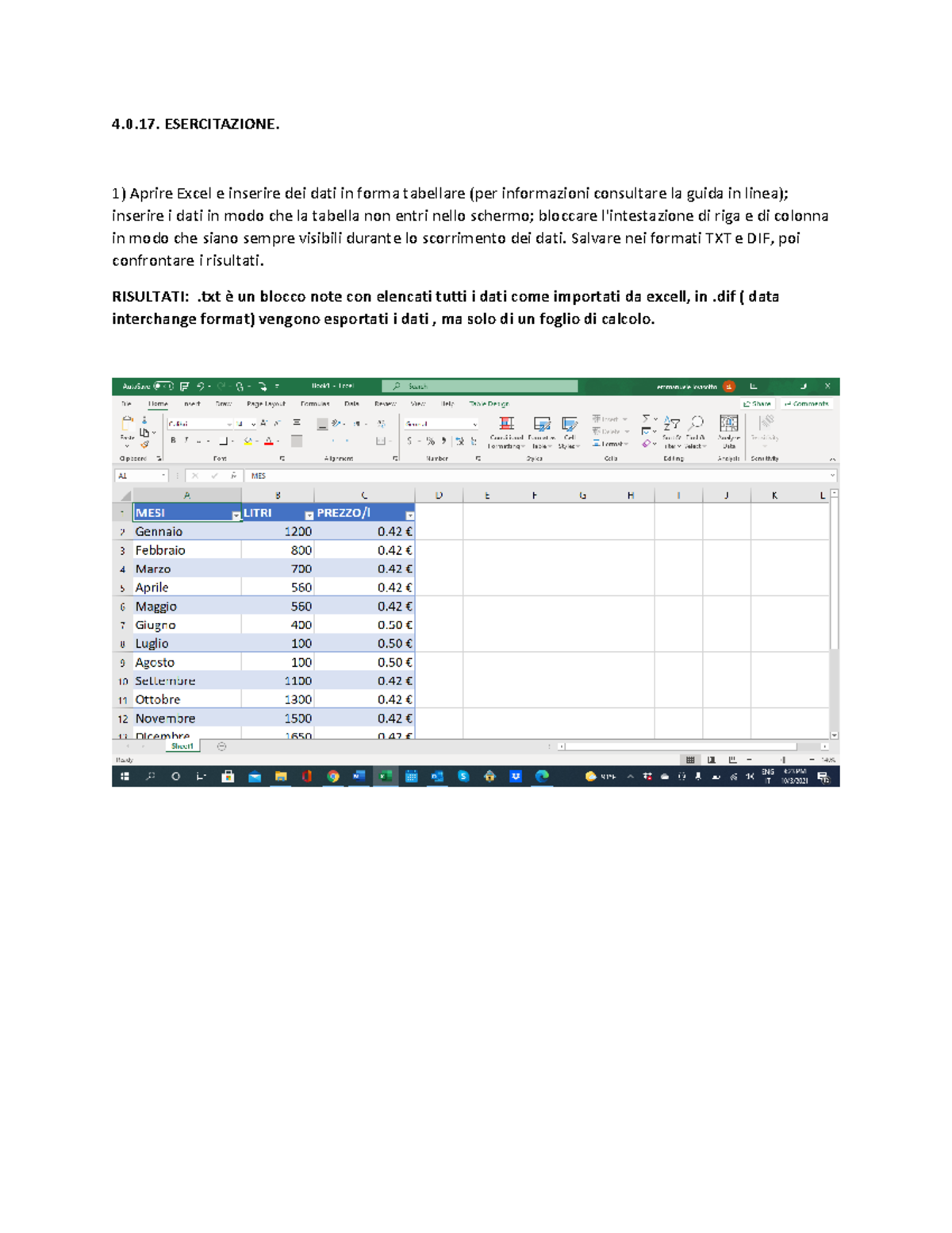 Esercitazione 4: Guida all'uso avanzato di Excel per Informatica ...