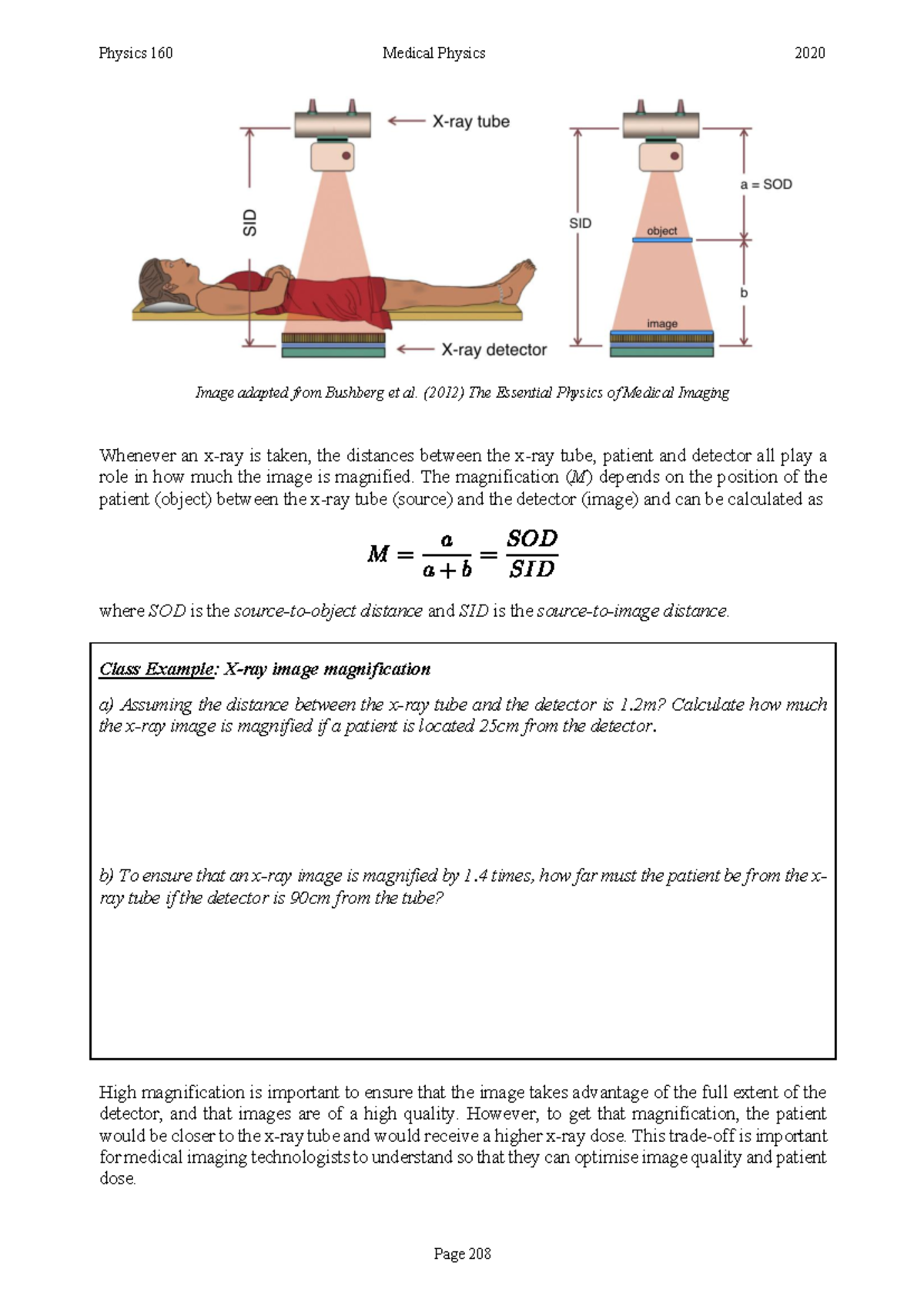 MEDP9: Medical Imaging Physics - X-ray, Ultrasound & MRI Overview - Studocu