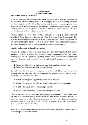 Comprehensive Financial Forecasting Guide - Insights & Procedures ...