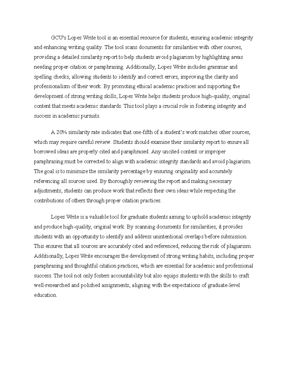 GCU ACAD 101: Lopes Write & Academic Integrity Guide - Studocu