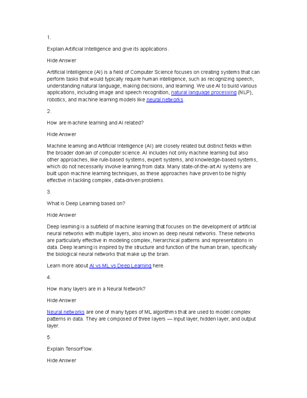 AI Concepts and Applications: Q&A for CS 101 Final Exam - Studocu