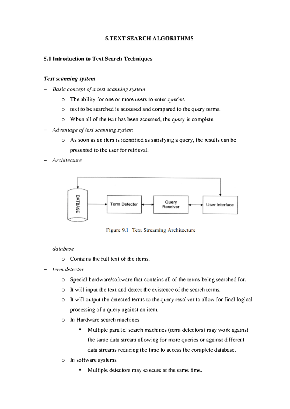 IRS Unit-5 - IRS LECTURE NOTES - 5 SEARCH ALGORITHMS 5 Introduction to ...