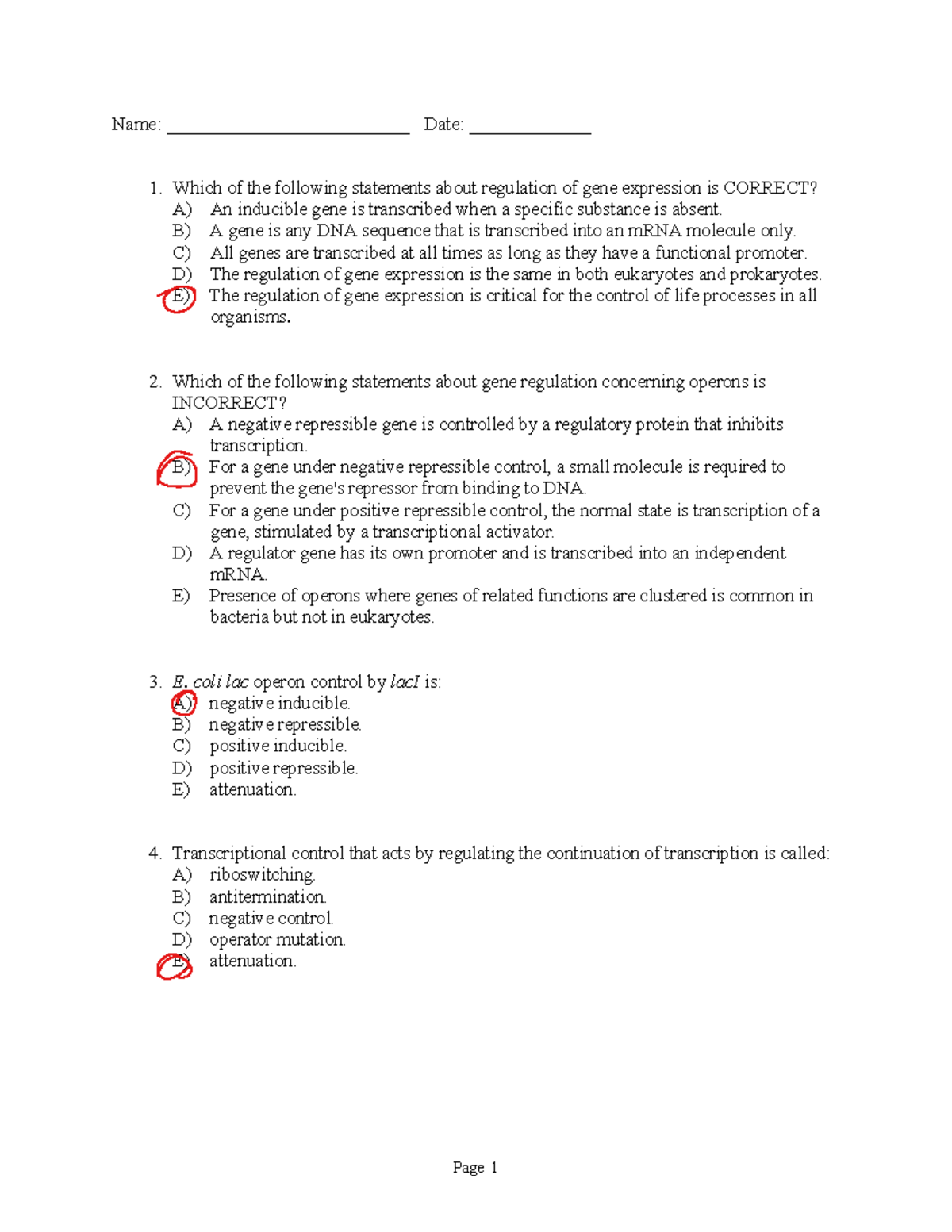 Genetics (BIO 101) Final Exam Study Guide and Practice Questions - Studocu