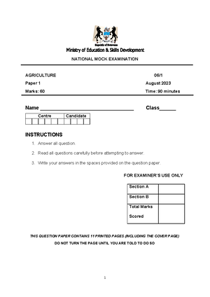 PSLE RME 2012 - RME 2012 Past Paper - BOTSWANA EXAMINATIONS COUNCIL ...