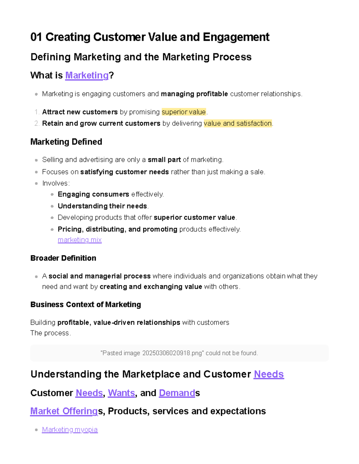 01 Marketing Strategies for Customer Value and Engagement - Studocu