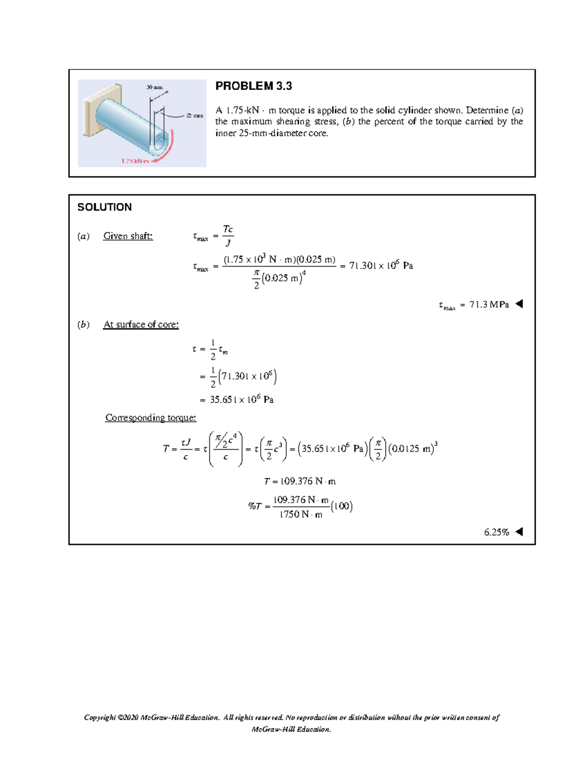 Solution to Chapter 3 Problems in Mechanics of Materials - Studocu