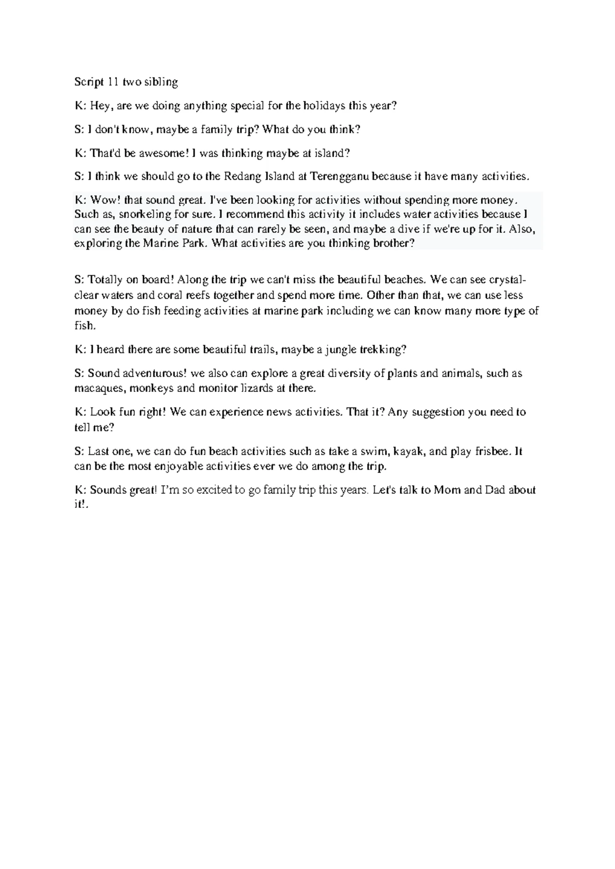 role play script about cigarette smoking - Dialogue & Its Health Impacts Role Play Script - Idaho