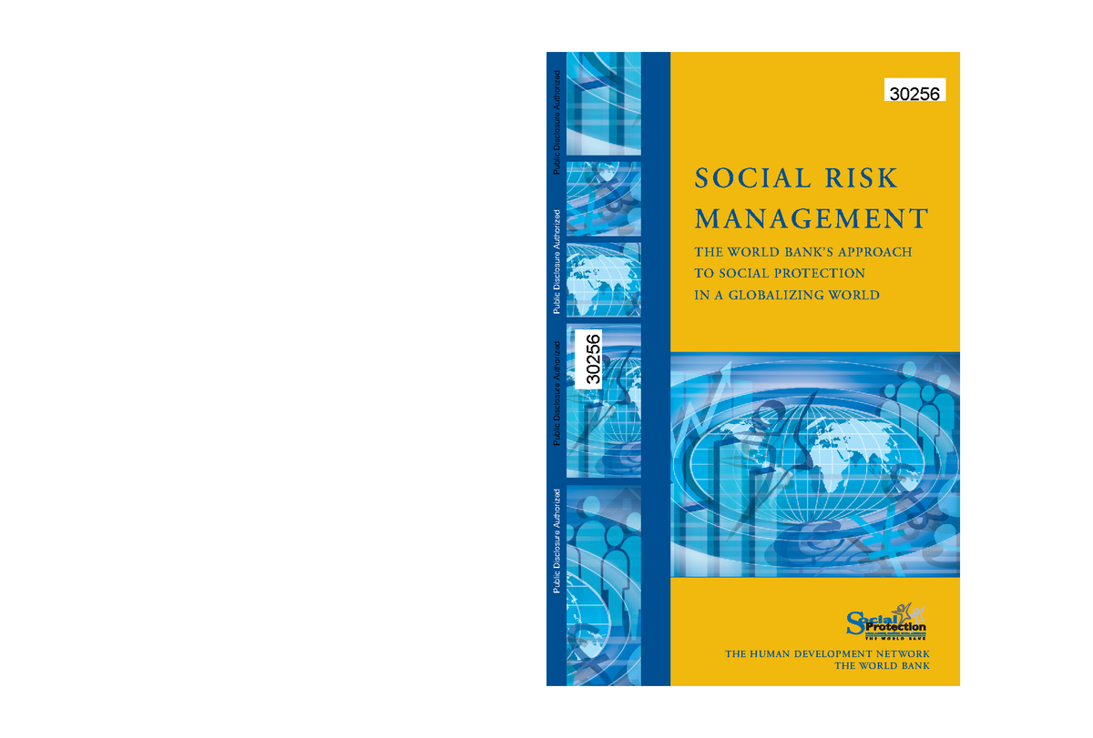 World Bank 30256: Social risk management in a globalizing world - Studocu