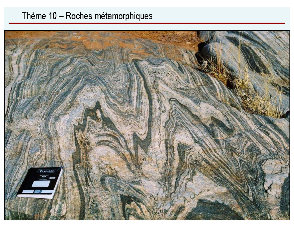 Thème 10: Roches Métamorphiques - Concepts et Terminologie - Studocu