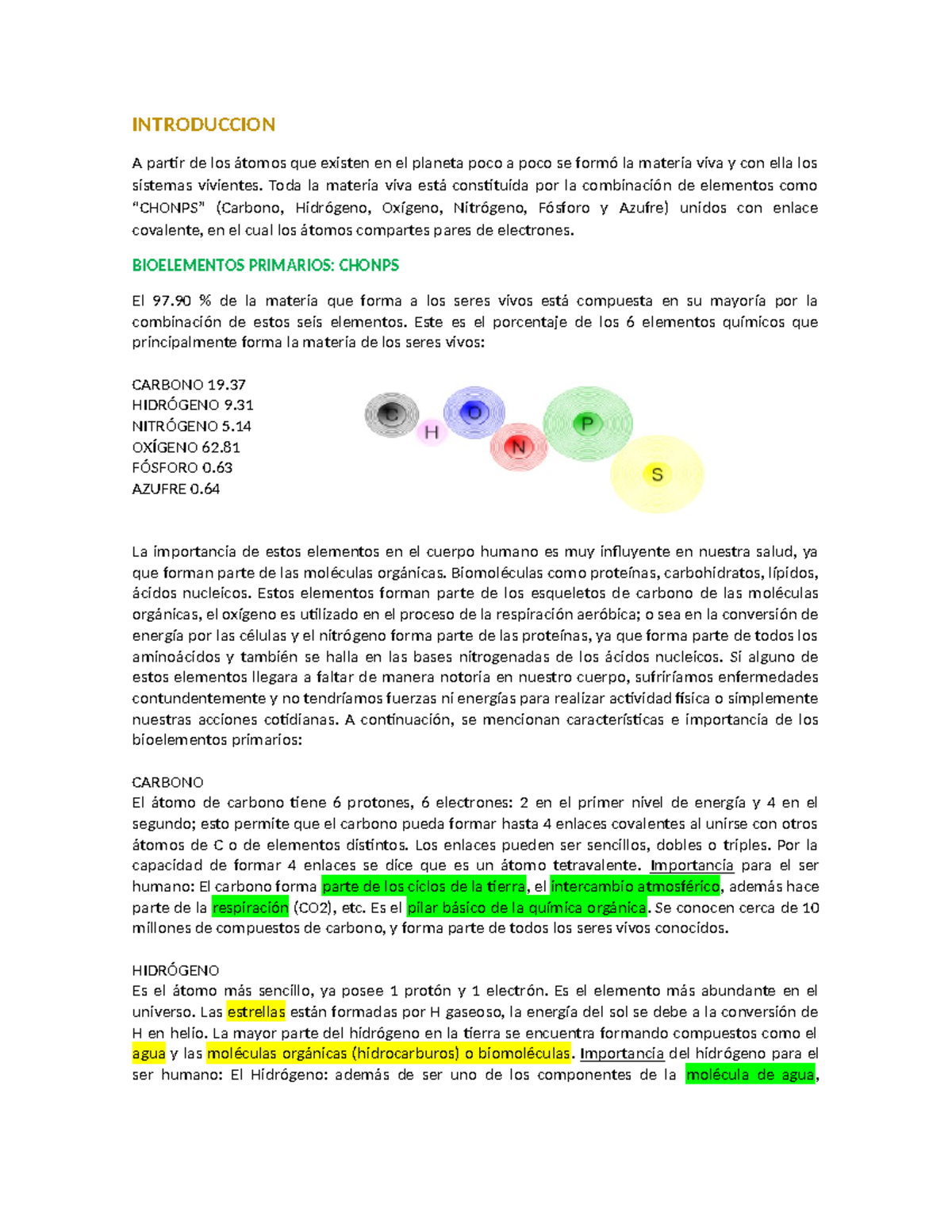 CHONPS 105842 - Apuntes sobre la planeación de bioelementos esenciales ...