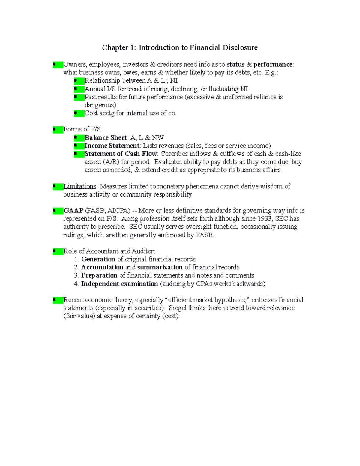 Unit 1 Study Notes: Intro to Financial Accounting for MBAs - Studocu