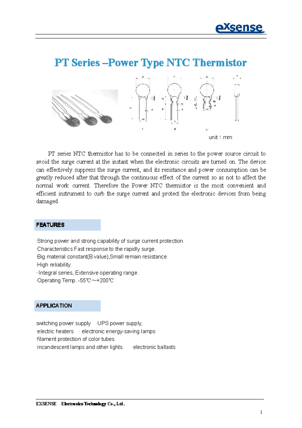 NTC-5D5 Series NTC Thermistor Surge Current Protection Guide - Studocu