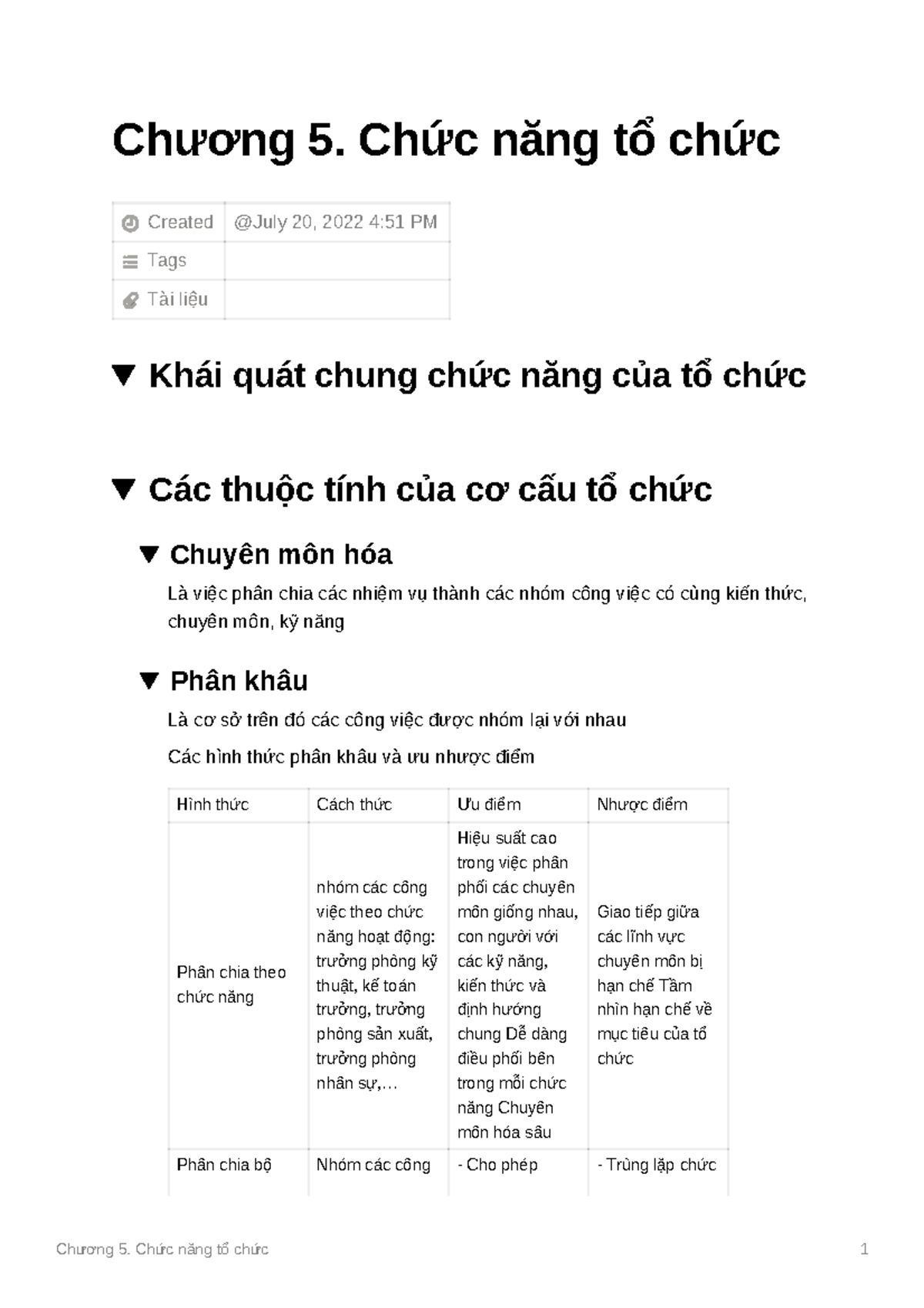 Chng 5 - Chức năng tổ chức trong quản trị học - Organizational Function ...