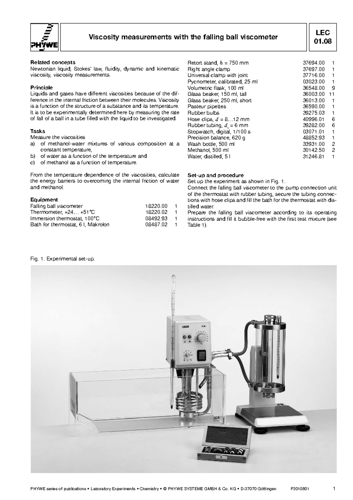 LEC 01.08 Viscosity Measurements Using Falling Ball Viscometer in CHEM ...