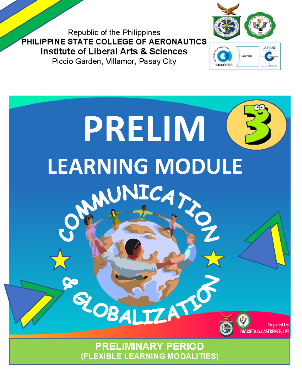 GEC 1104 Preliminary Learning Module on Globalization & Communication ...