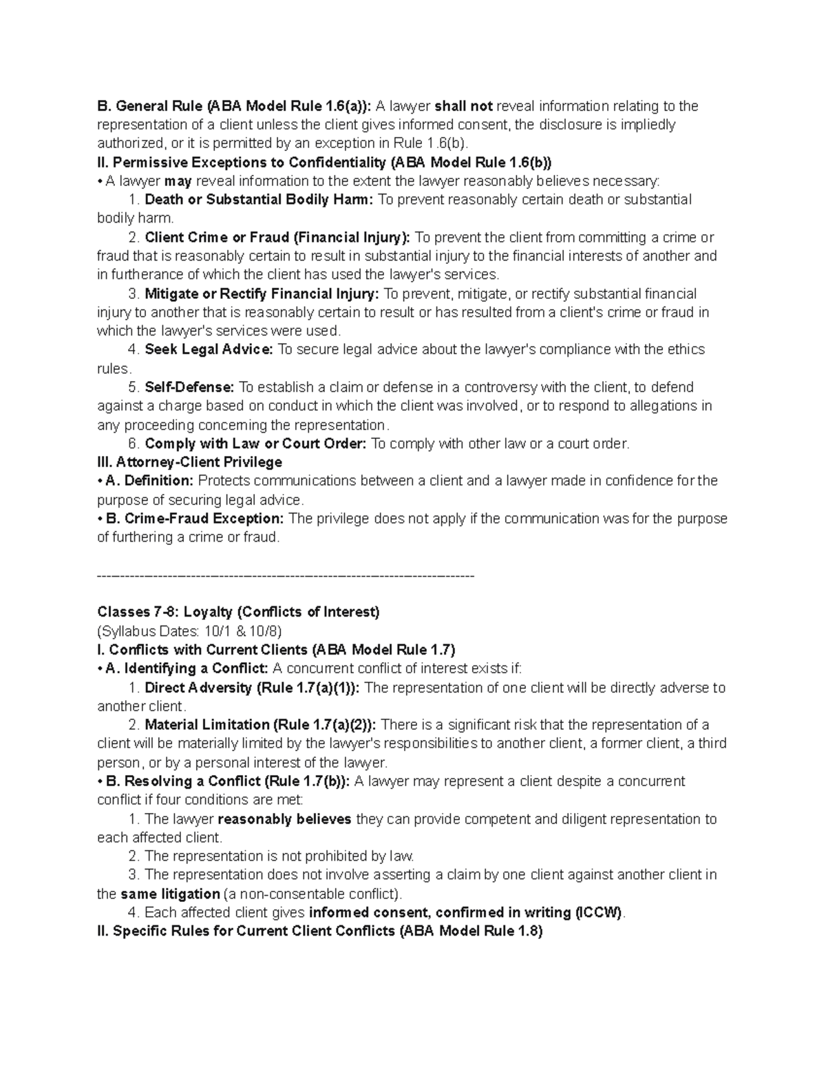 Advertising and Solicitation (ABA Model Rules 7.1-7.3) Overview - Studocu