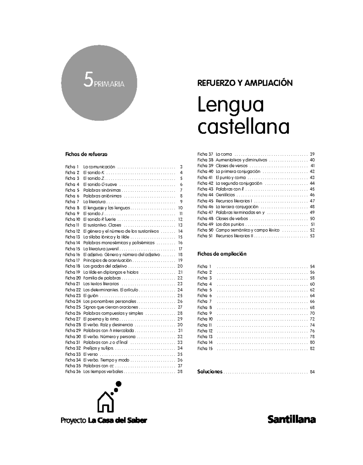 Refuerzo y Ampliación de Lengua Castellana 5 - Santillana - Studocu