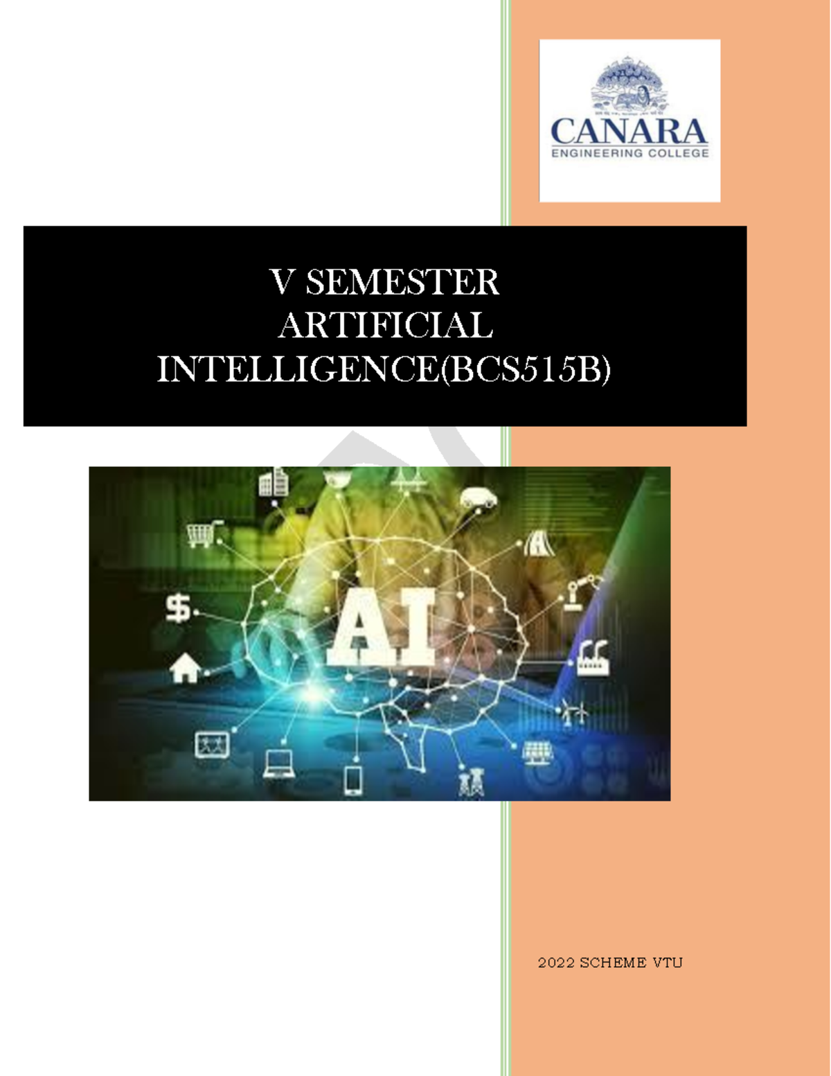Module 2 AI BCS515B - 2022 SCHEME VTU V SEMESTER ARTIFICIAL ...