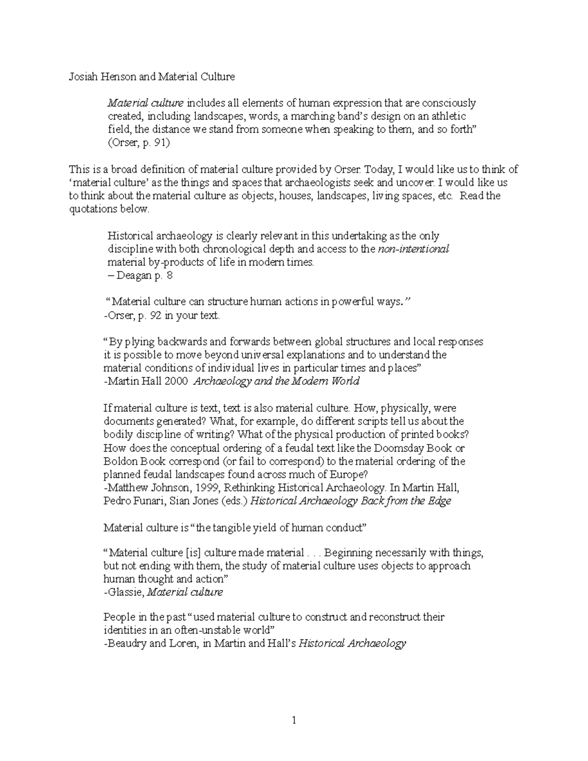 Activity 2 - Insights from the Josiah Henson Video Analysis - Studocu