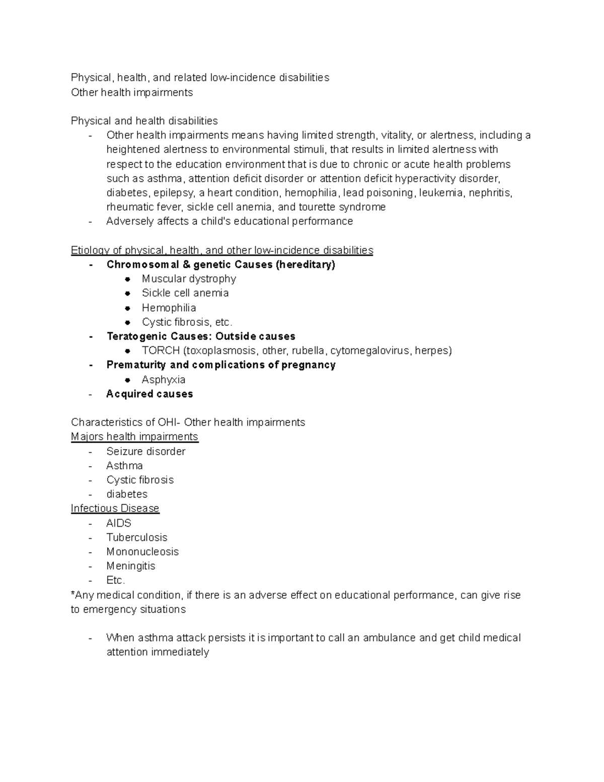 SED-Week 14 - Physical, health, and related low-incidence disabilities ...