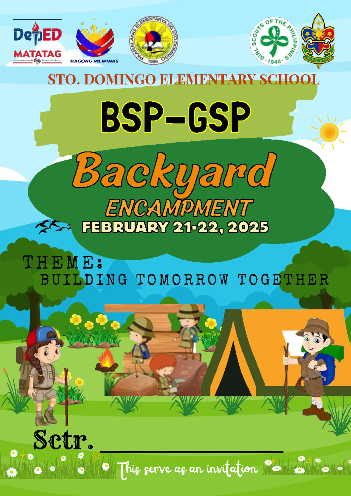 Invitation to the Scouting Camp Program 2025: Building Tomorrow ...
