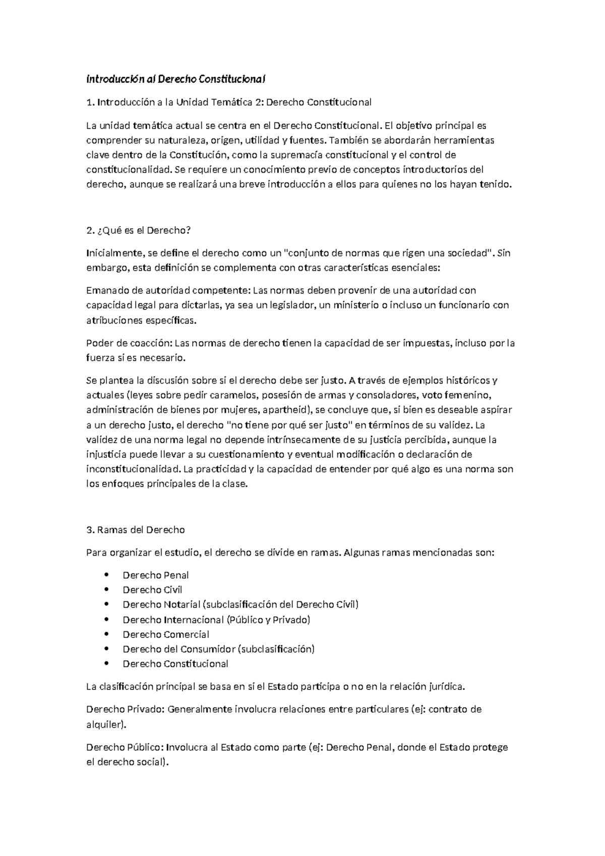 Introducción al Derecho Constitucional - Curso DC 101 - Studocu