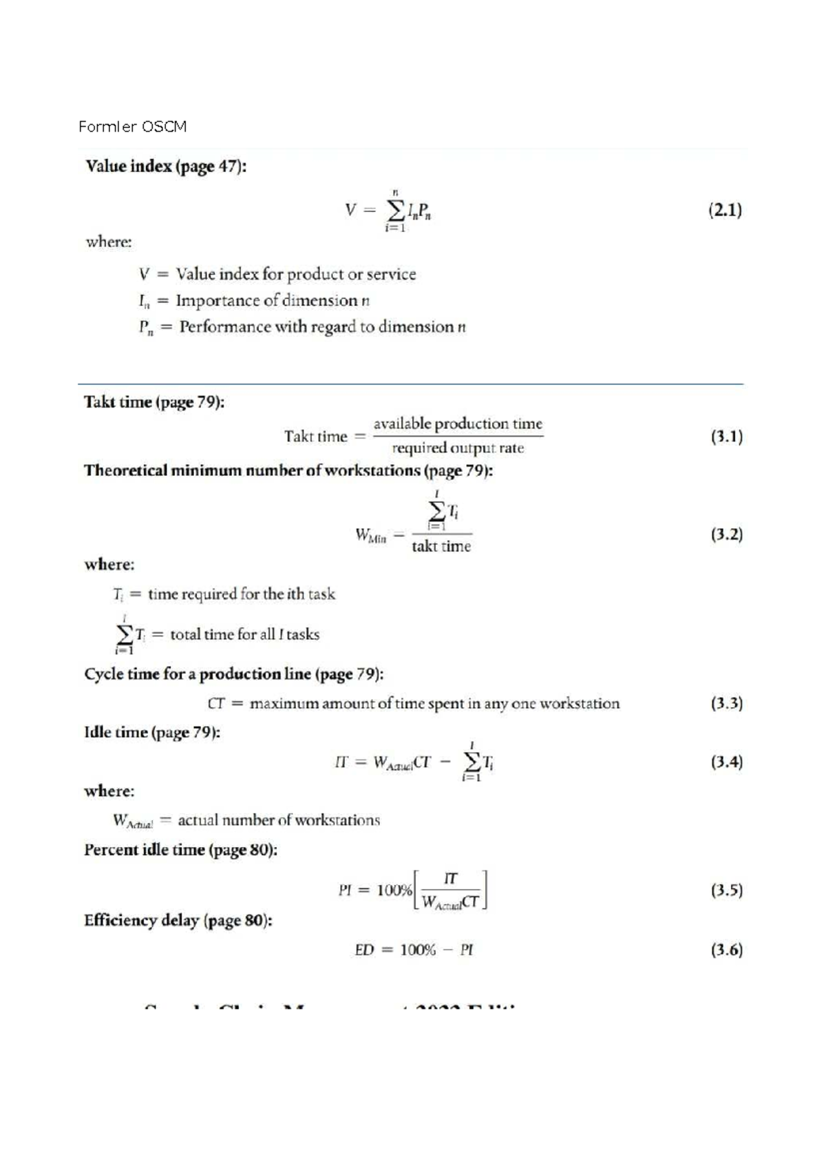 Formler-OSCM: Comprehensive Formula Collection for Operations ...
